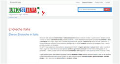Desktop Screenshot of enoteche.tuttosuitalia.com