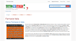 Desktop Screenshot of farmacie.tuttosuitalia.com