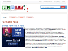 Tablet Screenshot of farmacie.tuttosuitalia.com