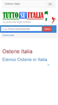Mobile Screenshot of osterie.tuttosuitalia.com